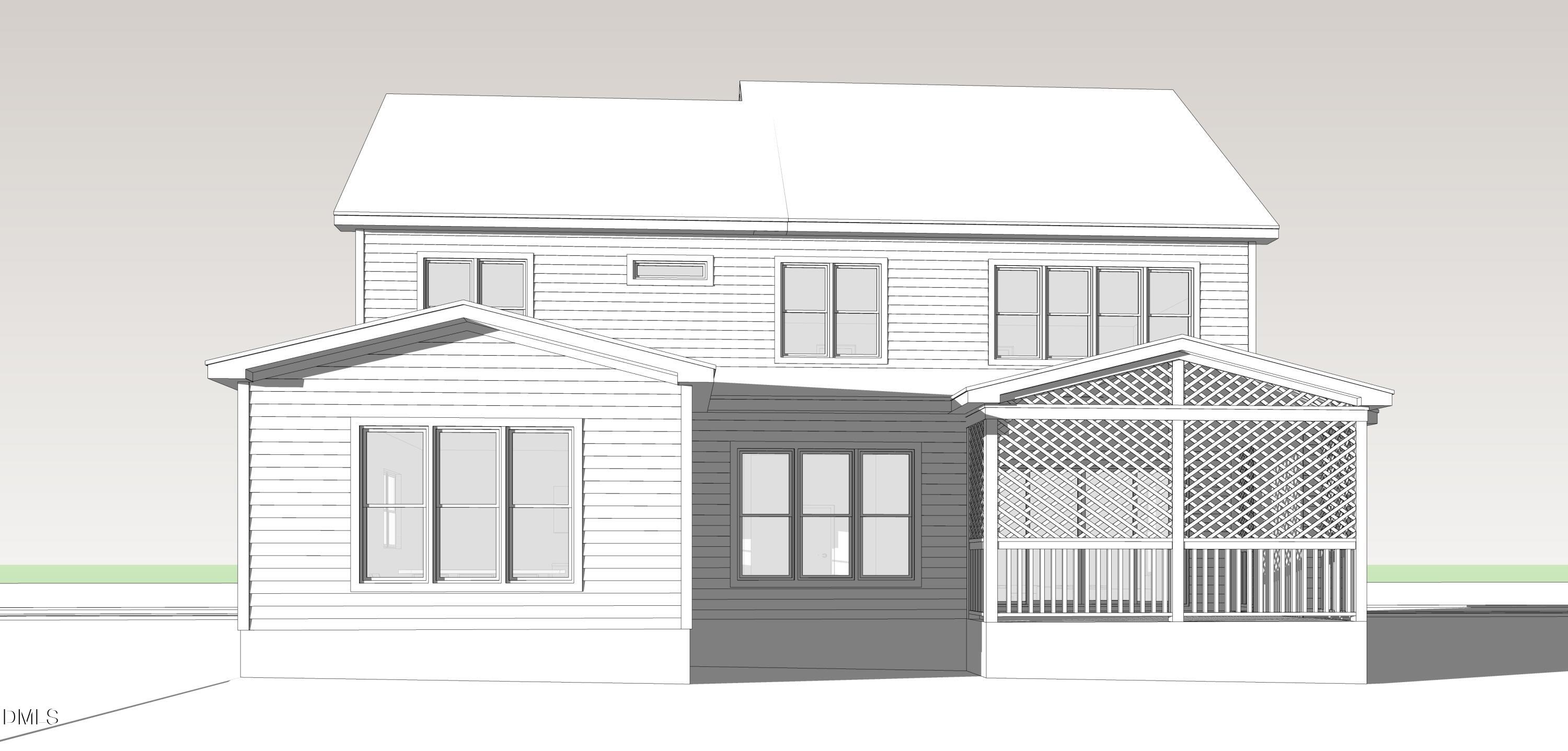 4138 Laurel Hills Road Raleigh, NC 27612 - Photo 8 of 20 a black and white photo of a living room