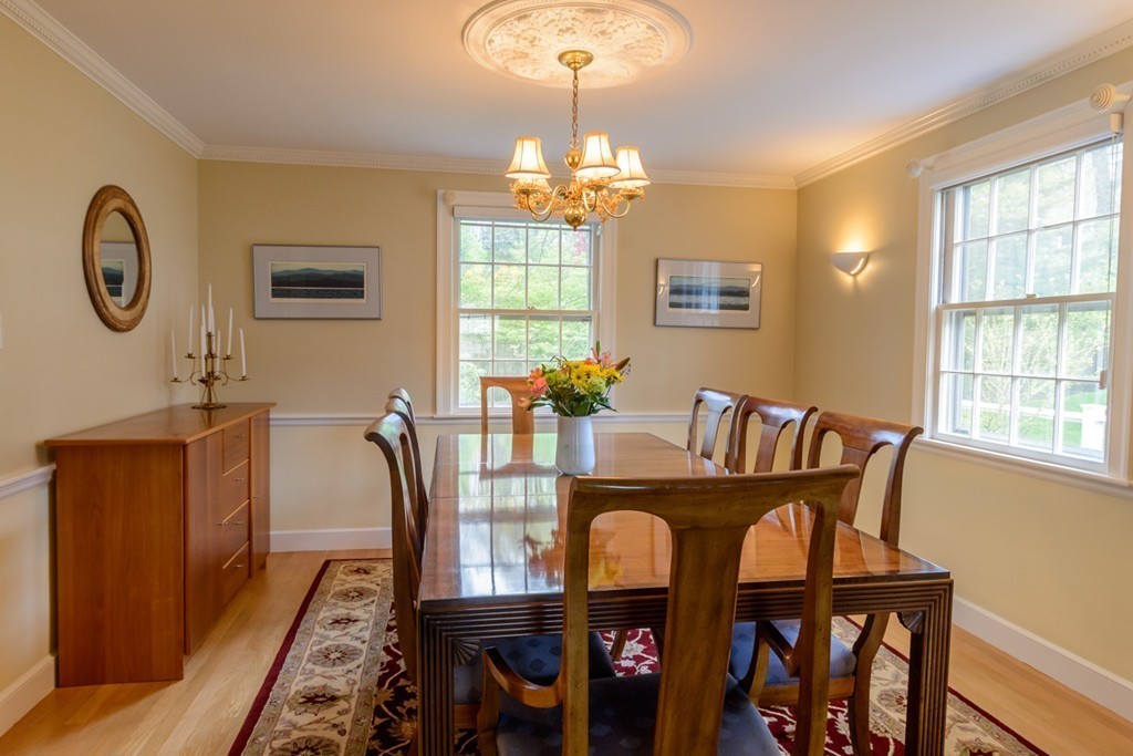 18 Haven Road Wellesley, MA 02481 - Photo 7 of 16 a view of a dining room with furniture window and wooden floor
