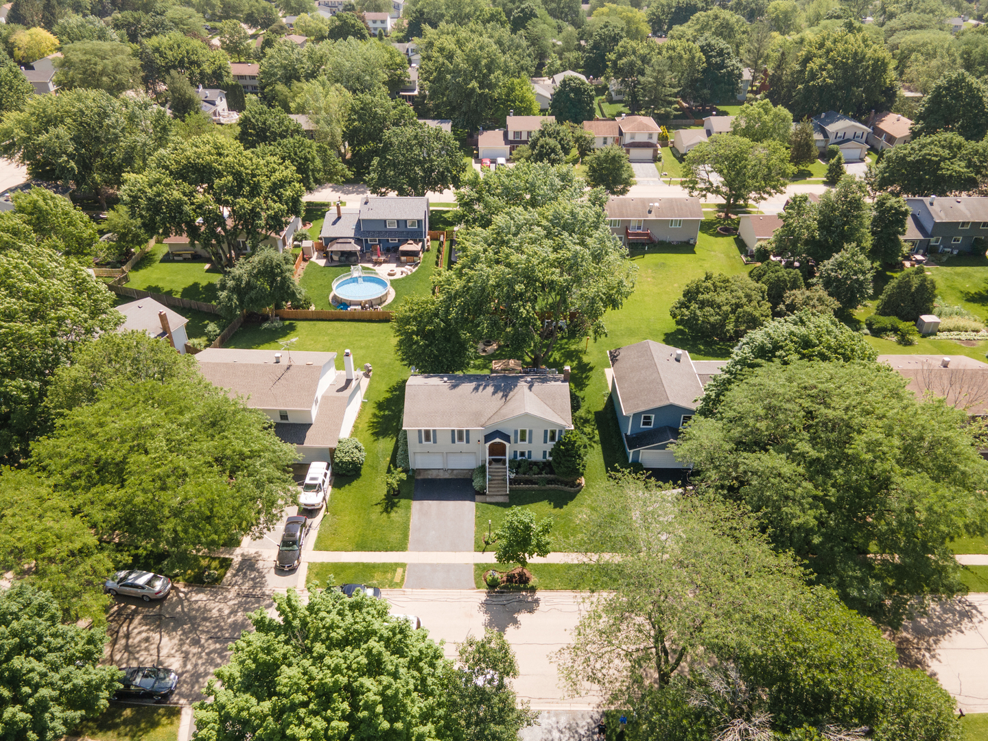 73 Fairfield Lane Cary, IL 60013 - Photo 4 of 33 an aerial view of residential houses with yard