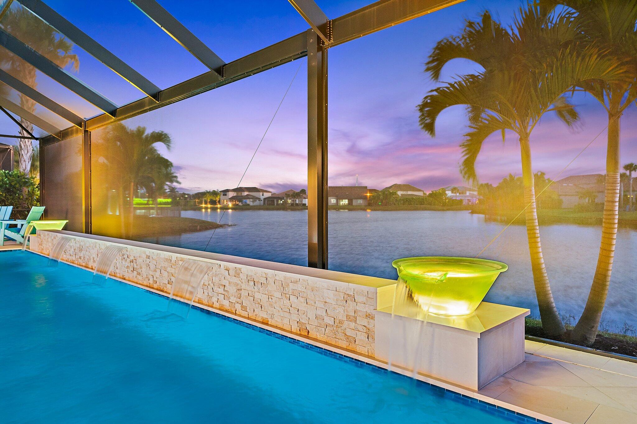 134 Indigo River Point Jupiter, FL 33478 - Photo 10 of 71 Pool with Lake View