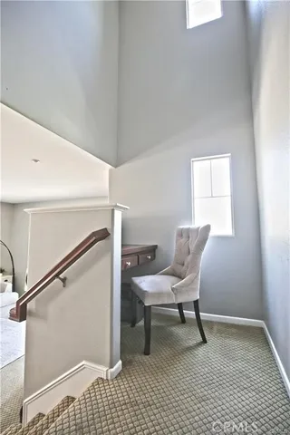 a view of a room with a table and chair