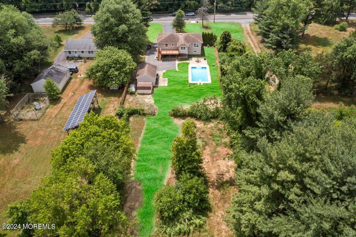 34 Highbridge Road New Egypt, NJ 08533 - Photo 3 of 37 an aerial view of house with yard