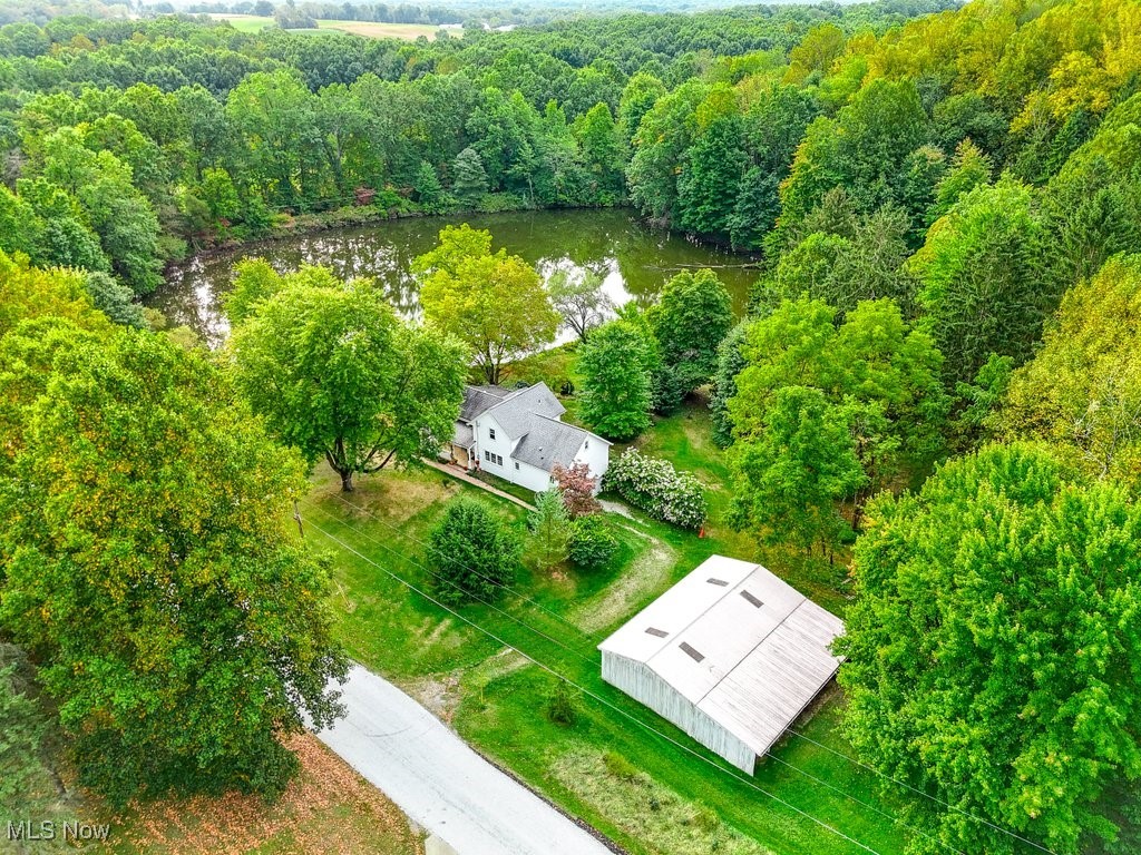 2980 Luli Road Mogadore, OH 44260 - Photo 13 of 50 Birds eye view of property featuring a water view