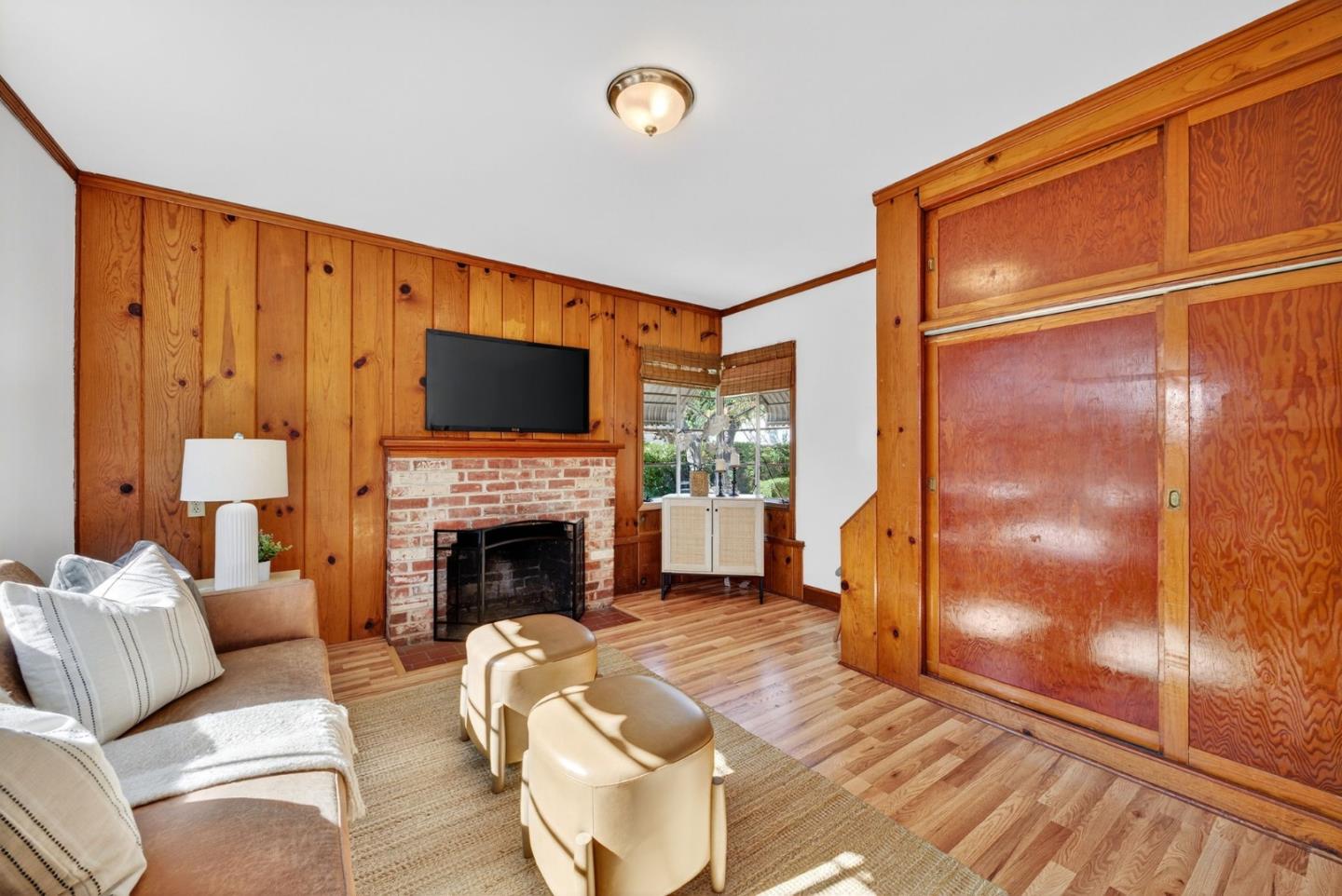1087 Merle Avenue San Jose, CA 95125 - Photo 25 of 49 a living room with furniture and a fireplace