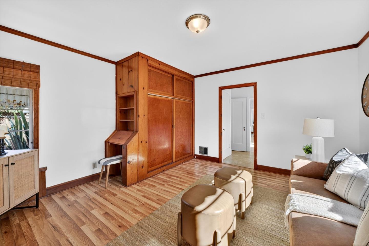 1087 Merle Avenue San Jose, CA 95125 - Photo 26 of 49 a bedroom with furniture and wooden floor