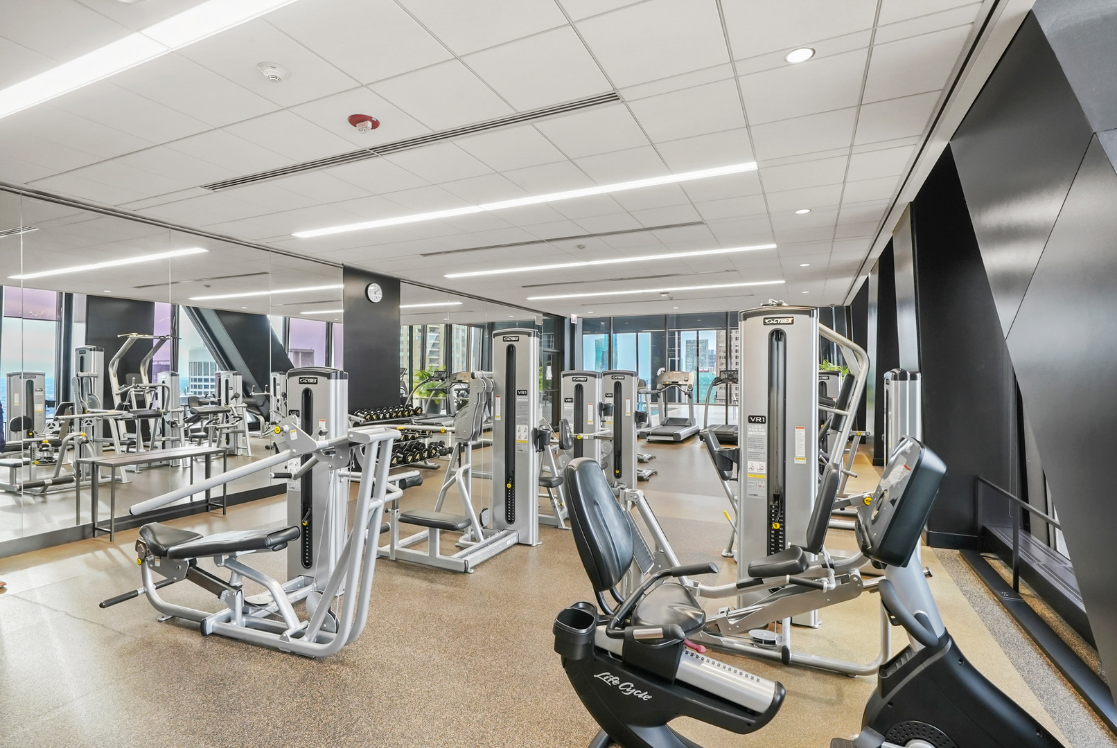 175 East Delaware Place, Unit 7107 Chicago, IL 60611 - Photo 31 of 42 a view of a room with gym equipment