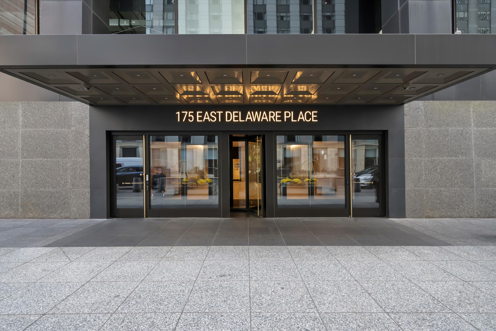 175 East Delaware Place, Unit 7107 Chicago, IL 60611 - Photo 40 of 42 a view of a building with an outdoor space