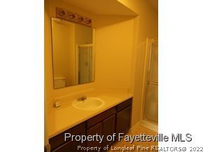 934 Rim Road Fayetteville, NC 28314 - Photo 14 of 25 a bathroom with a sink and a mirror