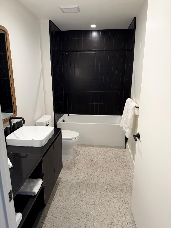 48 East Avenue, Unit 2509 Austin, TX 78701 - Photo 10 of 30 a bathroom with a sink a toilet and shower