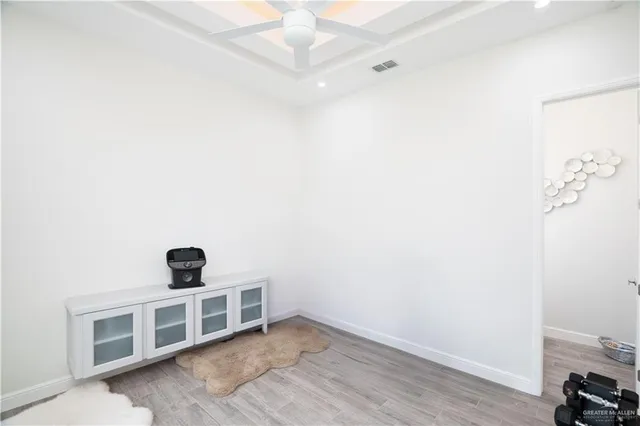 a view of a livingroom with a hardwood