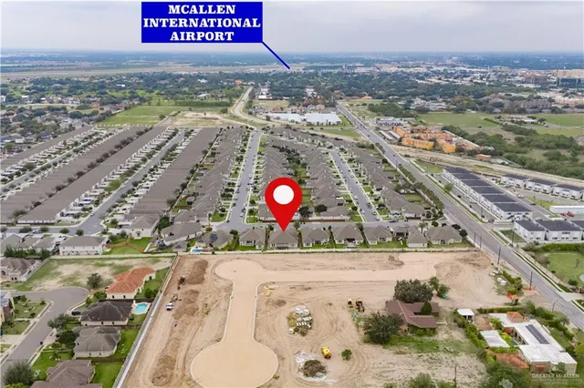 an aerial view of a city