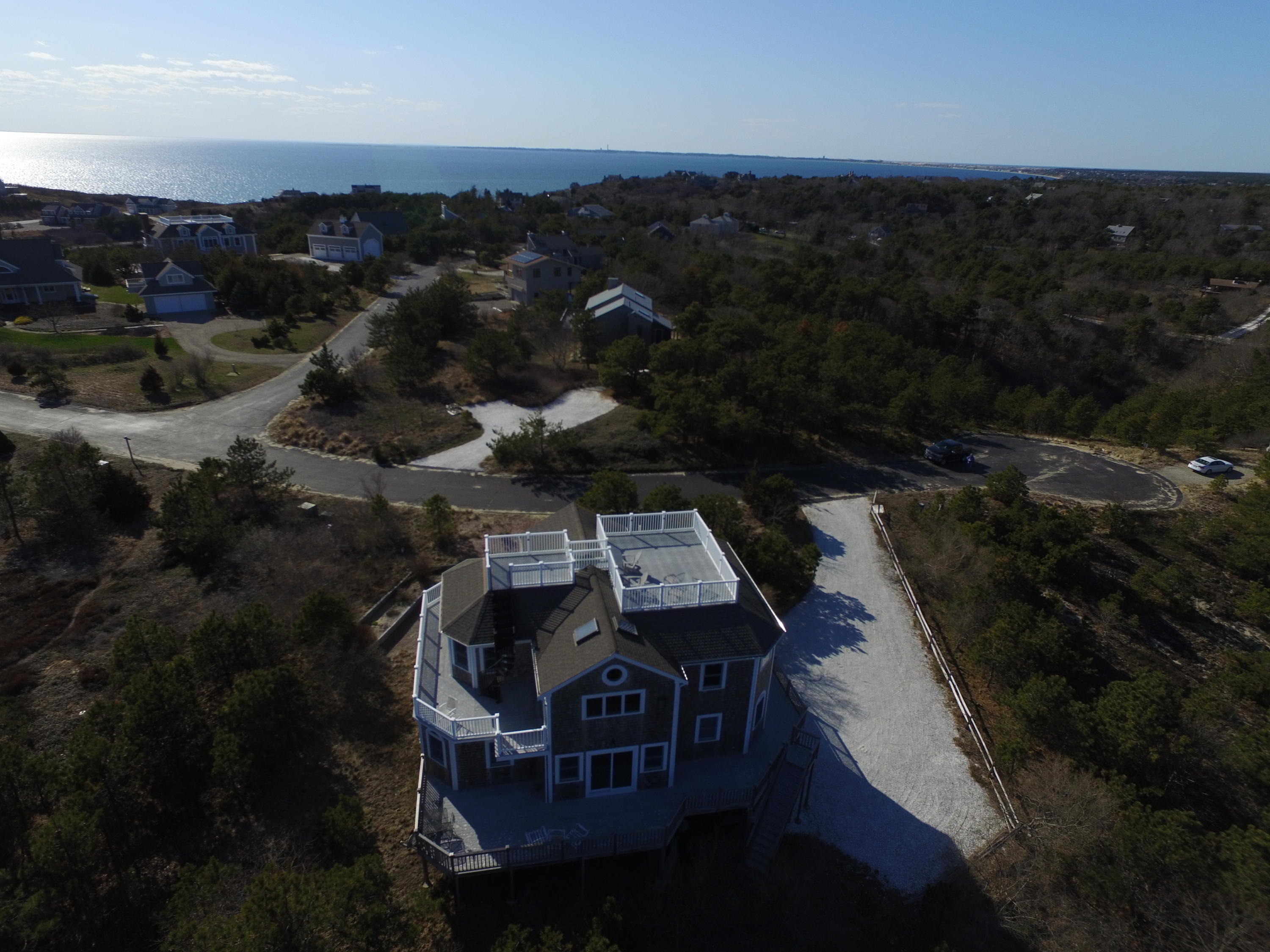 4 High Ridge Rd Extension Truro, MA 02666 - Photo 41 of 46 an aerial view of a house with a yard
