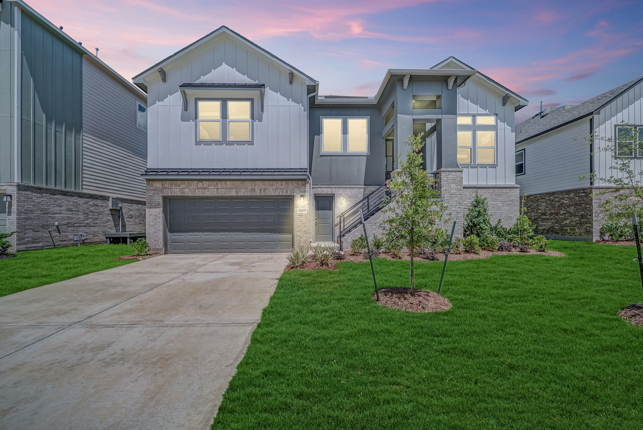 20642 Dynamic Court Humble, TX 77338 - Photo 1 of 32 Effortlessly stylish and designed for today's lifestyle, this exceptional home offers 4 bedrooms, 3.5 baths, and a 2+ car garage in the sought-after community of Townsen Landing. The second-floor main living area showcases open-concept living with a welcoming entry, study, game room, expansive family room, dining area, and a beautiful island kitchen that serves as the heart of the home.