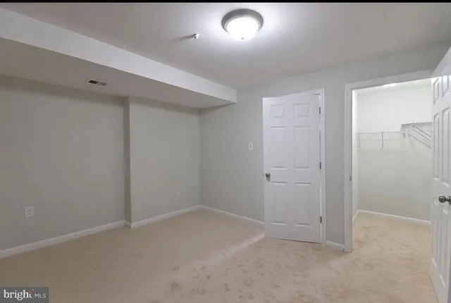 a view of an empty room