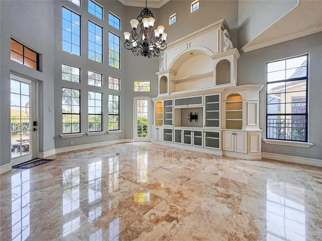 a view of an entryway with a window