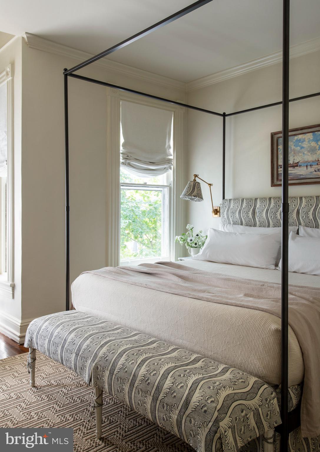1333 30th Street Northwest Washington, DC 20007 - Photo 14 of 26 a bedroom with a large bed and a window