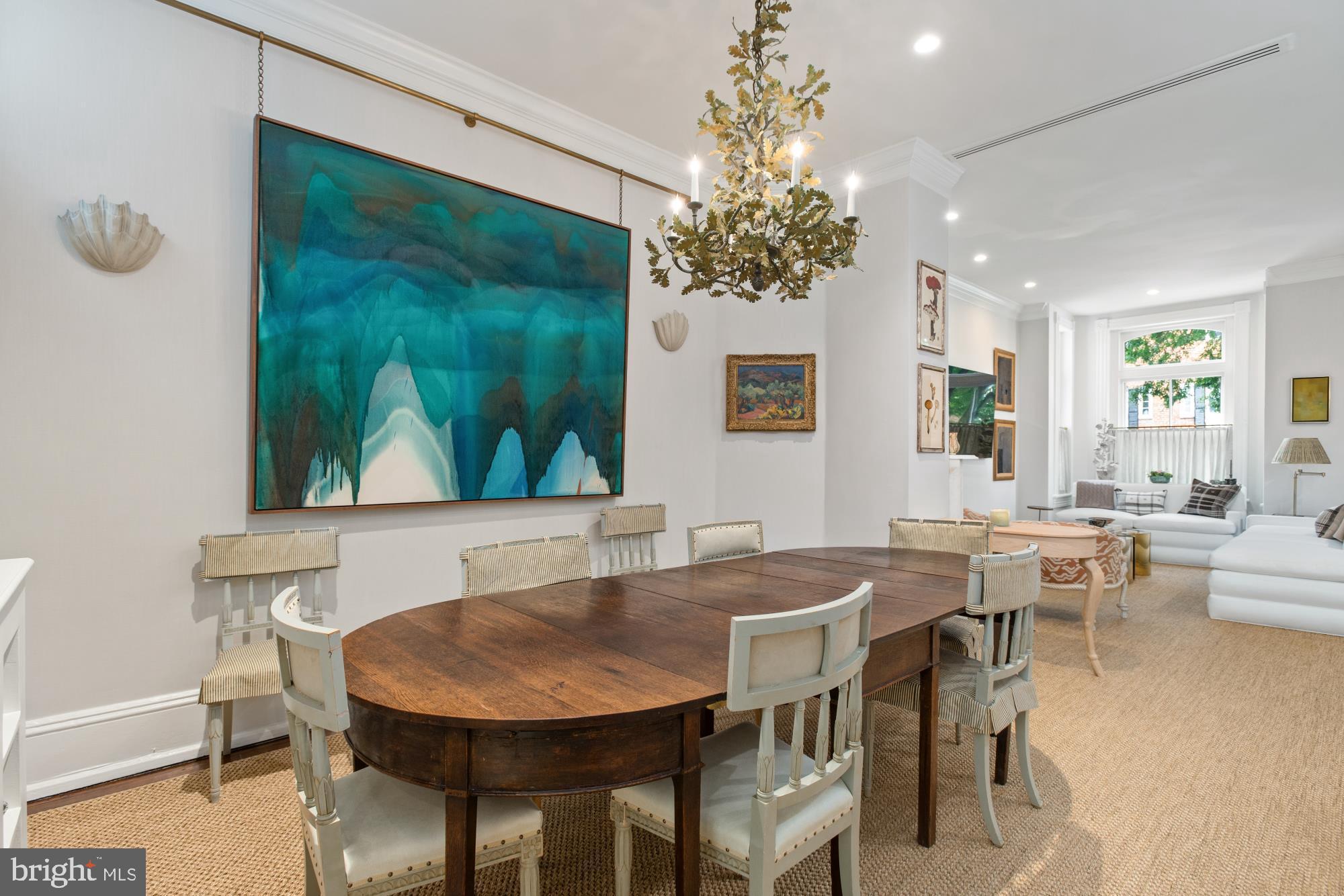1333 30th Street Northwest Washington, DC 20007 - Photo 4 of 26 a view of a dining room with furniture window and wooden floor