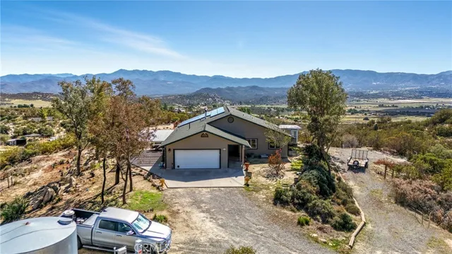 a view of city and mountain
