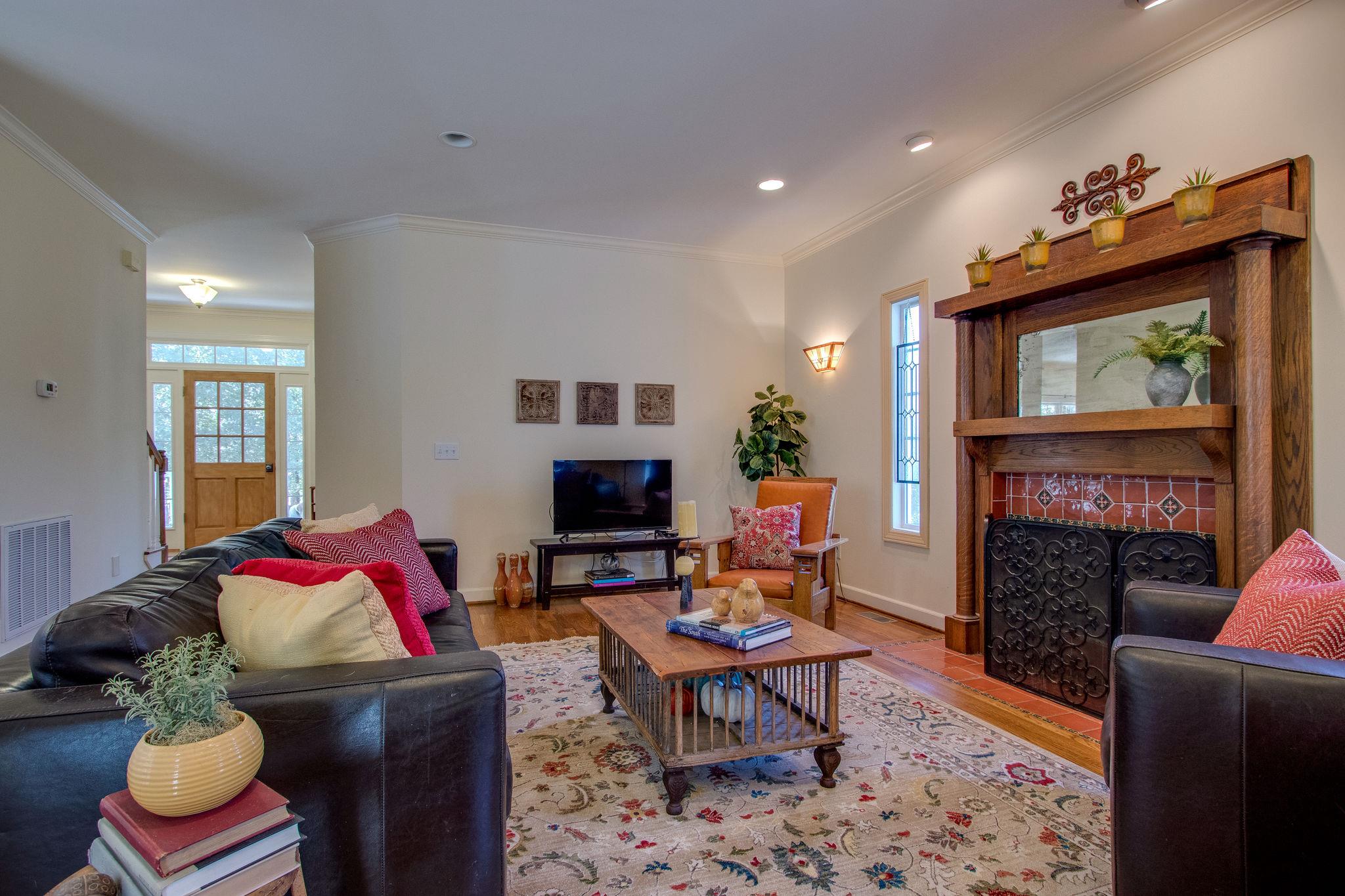 382 Lohman Road Mount Juliet, TN 37122 - Photo 9 of 30 a living room with furniture and a fireplace