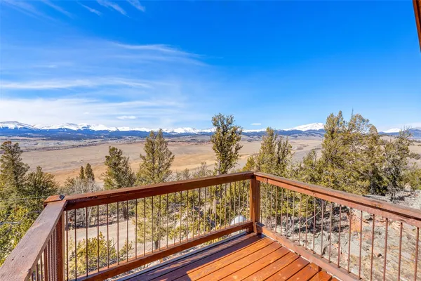 a view of city from a balcony