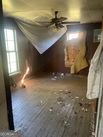 a view of a livingroom with a window