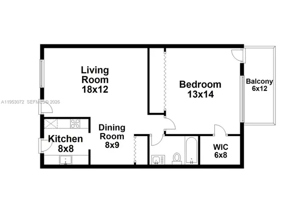 $107,000 | 12590 Northeast 16th Avenue, Unit 208, North Miami, FL 33161
