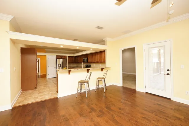 a view of a livingroom with a furniture