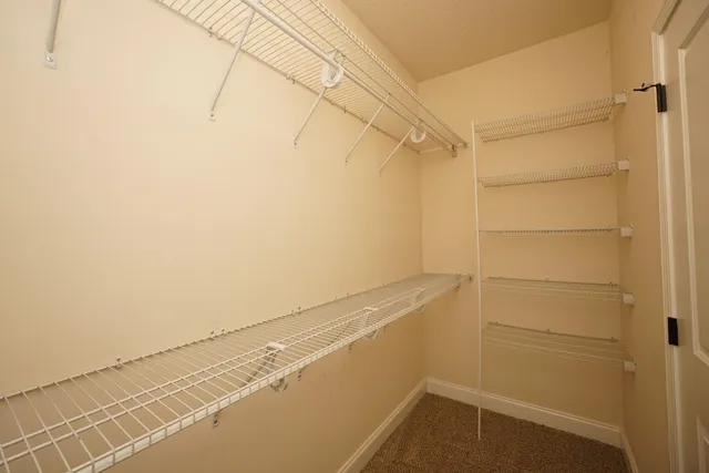 a view of a room with empty racks