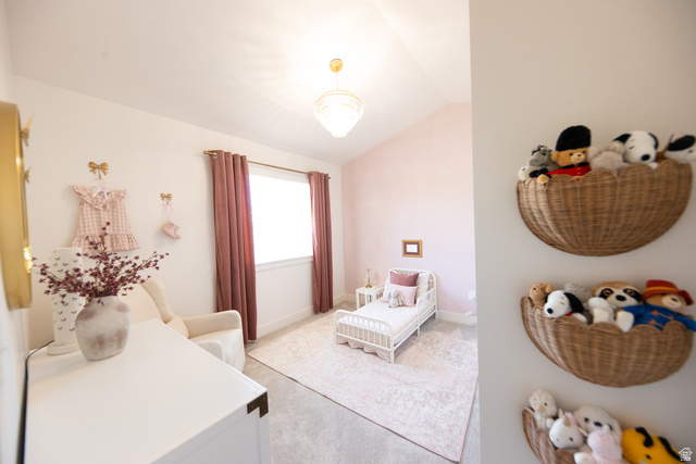 1404 East Rustic Wood Court Sandy, UT 84092 - Photo 23 of 33 Soft pink walls with high vaulted ceilings
