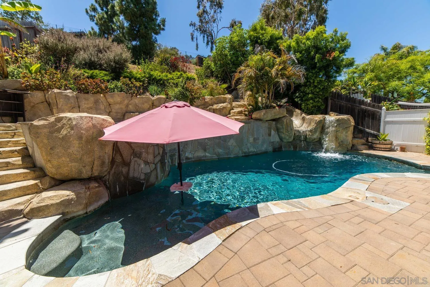 1690 Mountain Pass Circle Vista, CA 92081 - Photo 2 of 46 a view of backyard with outdoor seating and green space
