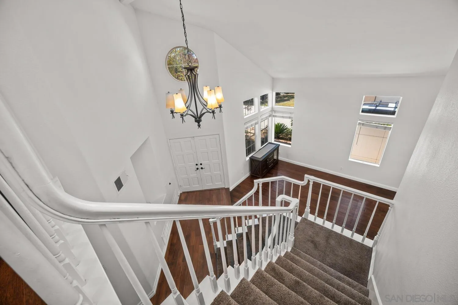 1690 Mountain Pass Circle Vista, CA 92081 - Photo 22 of 46 a view of a hallway and a staircase