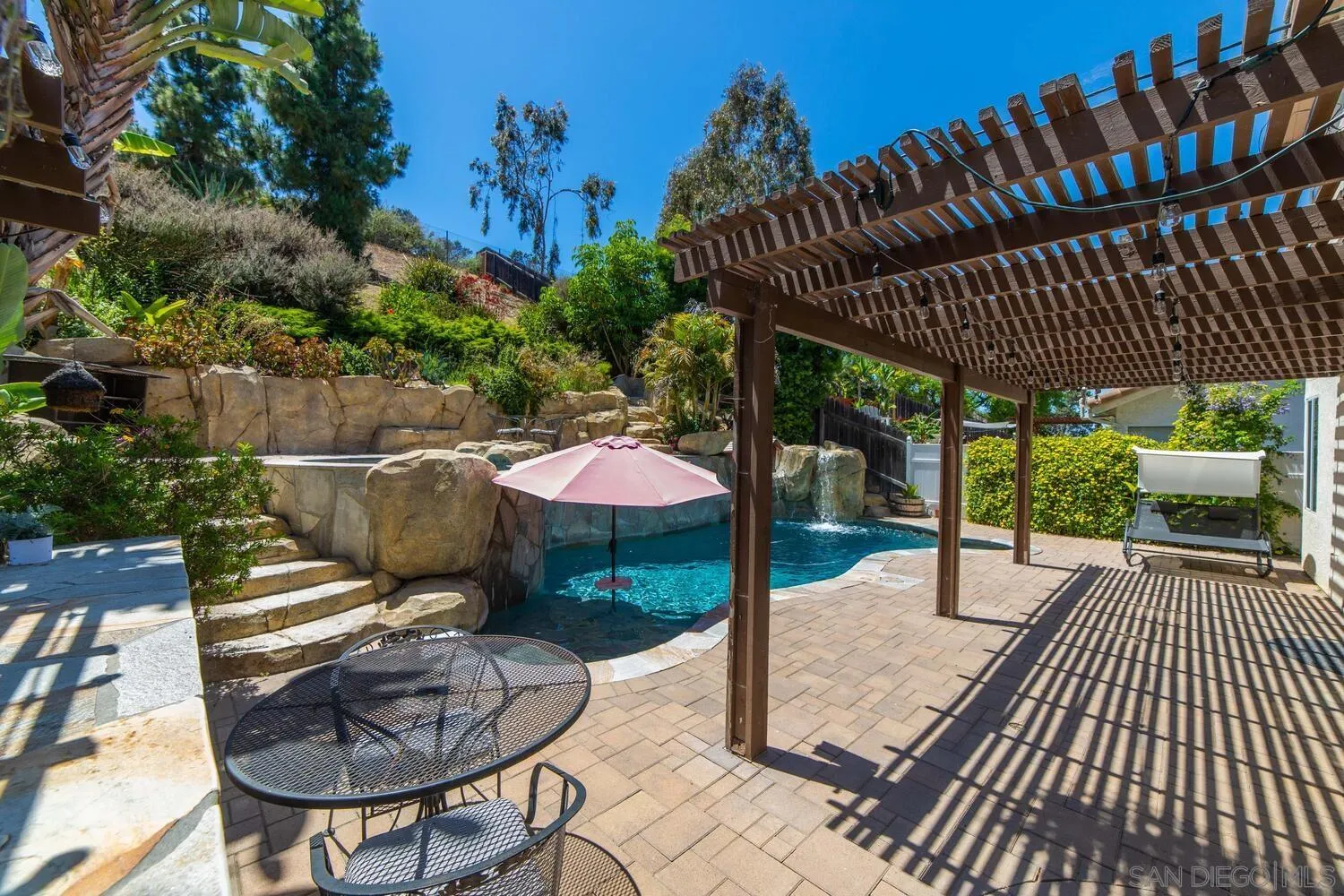 1690 Mountain Pass Circle Vista, CA 92081 - Photo 4 of 46 a view of a backyard with sitting area