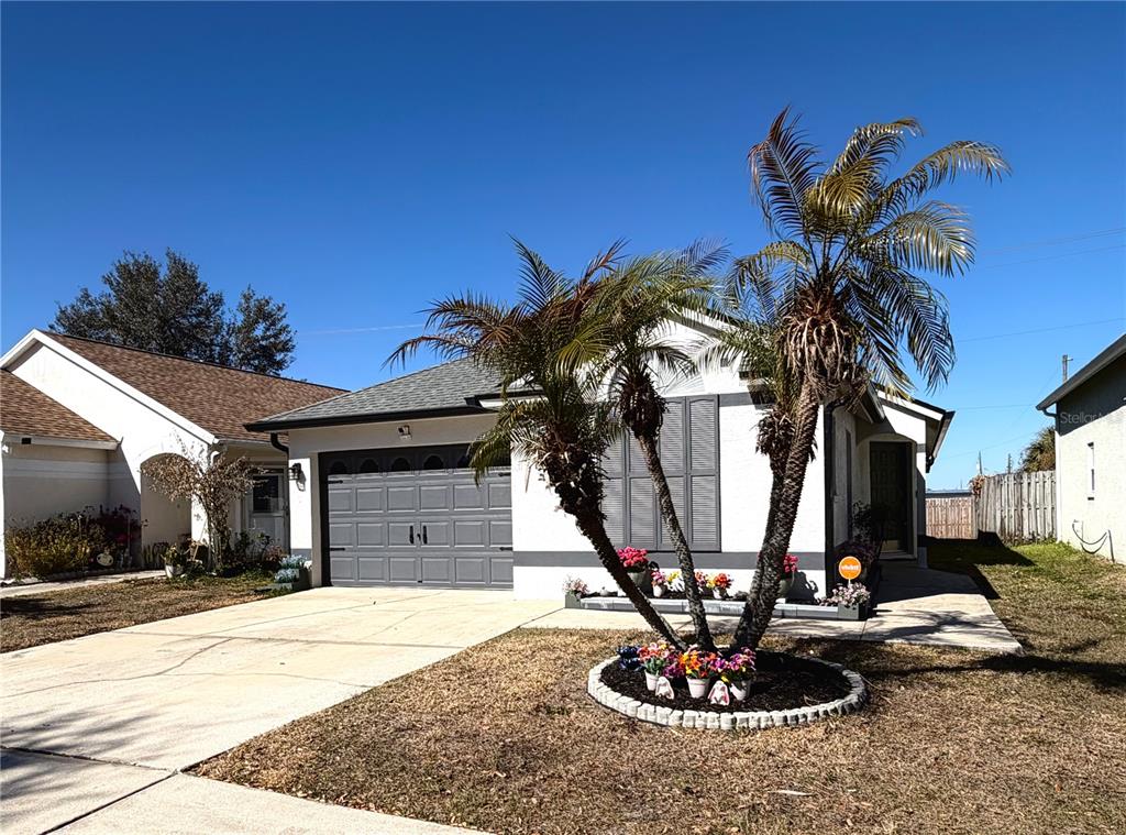 1332 Dew Bloom Road Valrico, FL 33594 - Photo 22 of 22 a view of a house with potted plants next to a road
