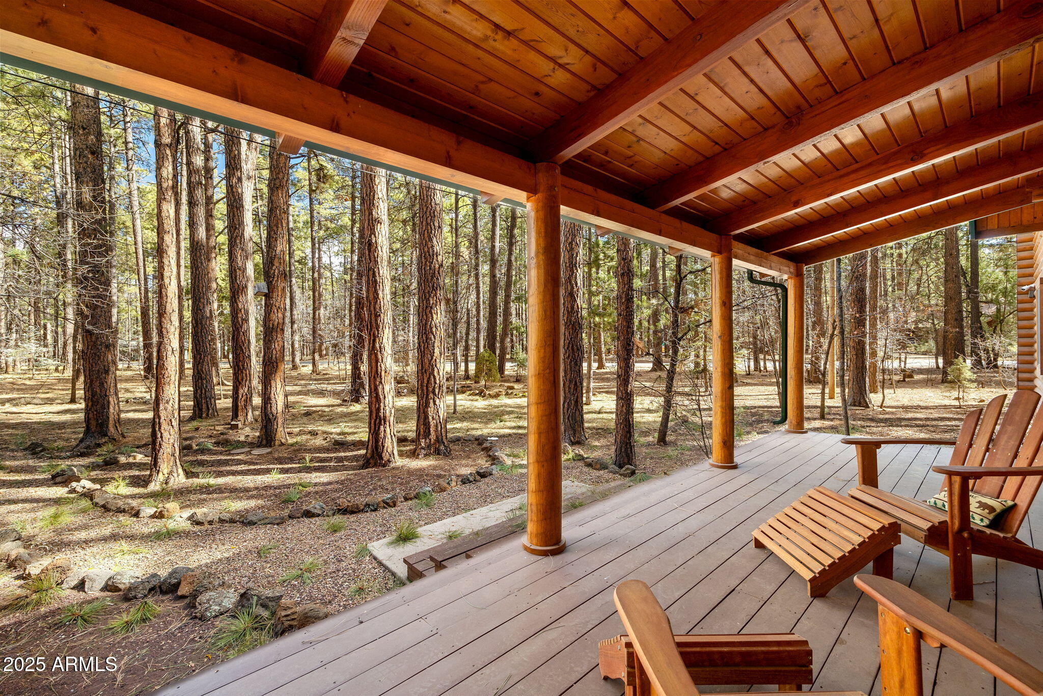 2677 Jackrabbit Drive Pinetop, AZ 85935 - Photo 30 of 87 a view of a balcony with chairs