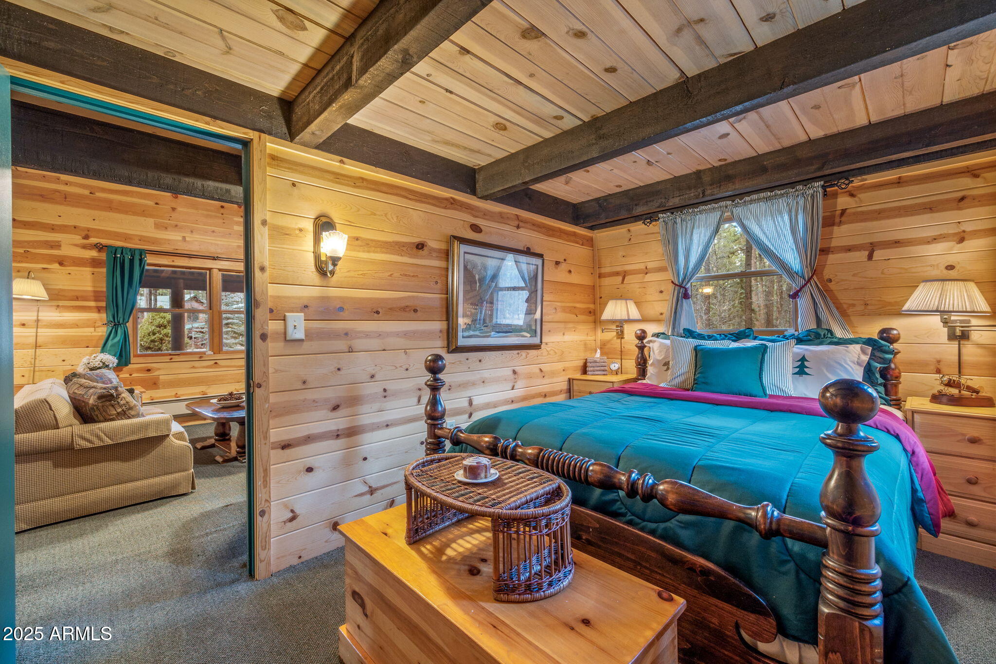 2677 Jackrabbit Drive Pinetop, AZ 85935 - Photo 39 of 87 a room with furniture and a fireplace