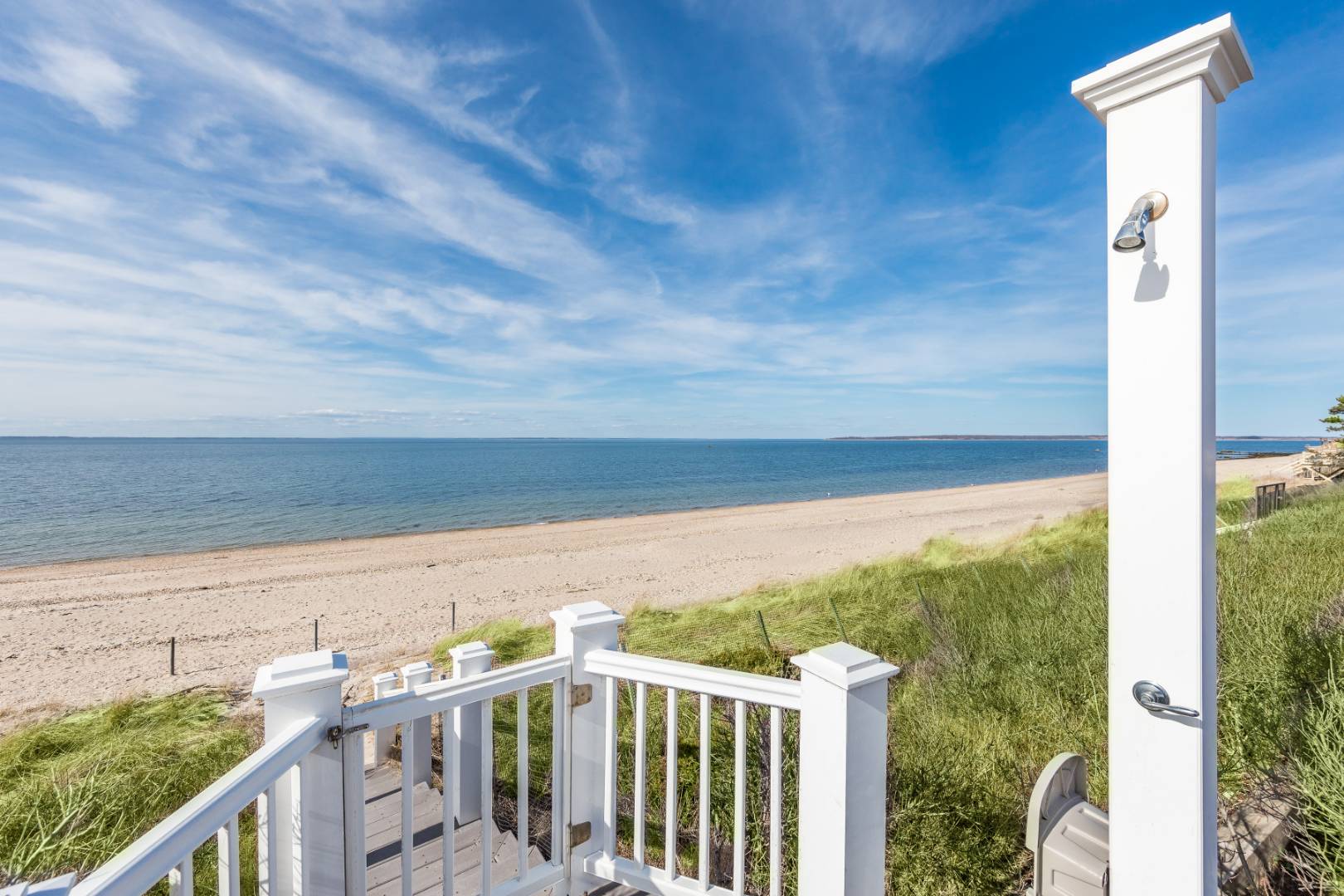 351 Kings Point Road East Hampton, NY 11937 - Photo 32 of 34 a view of a balcony with an ocean view