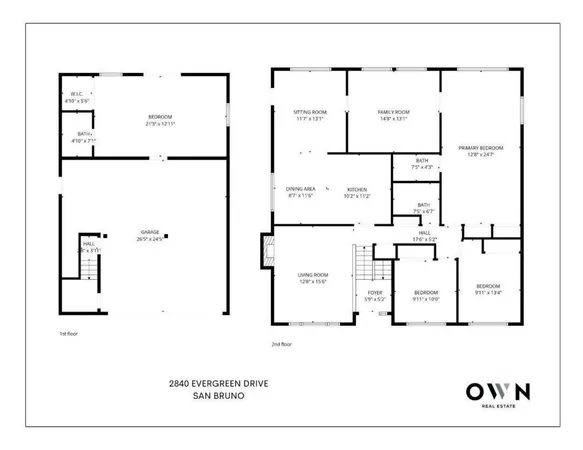 $1,298,000 | 2840 Evergreen Drive, San Bruno, CA 94066