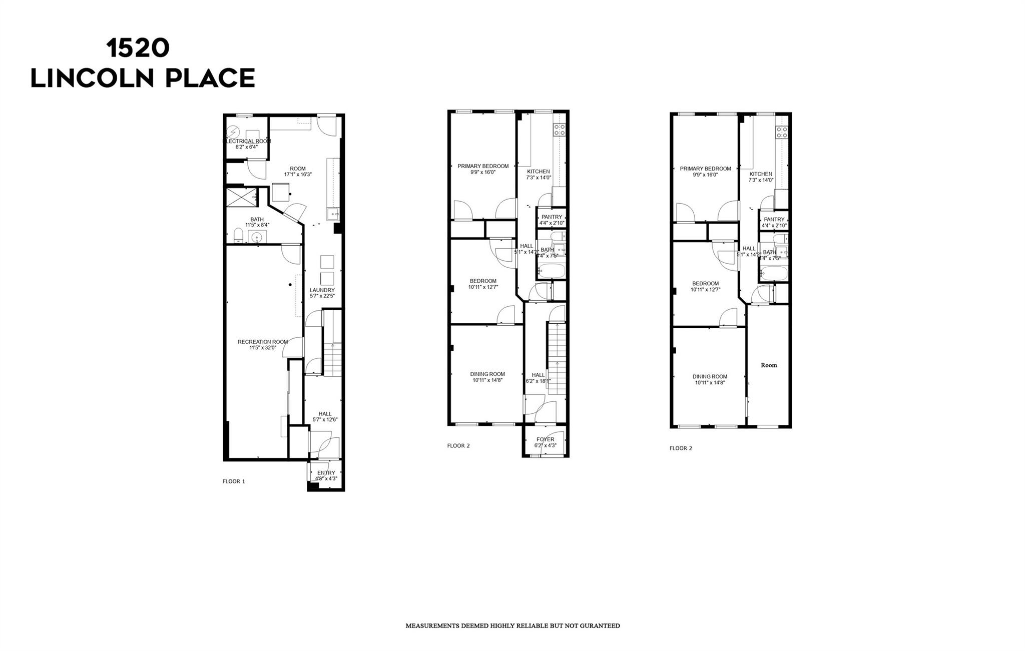 1520 Lincoln Place Brooklyn, NY 11213 - Photo 7 of 7 a picture of a floor plan