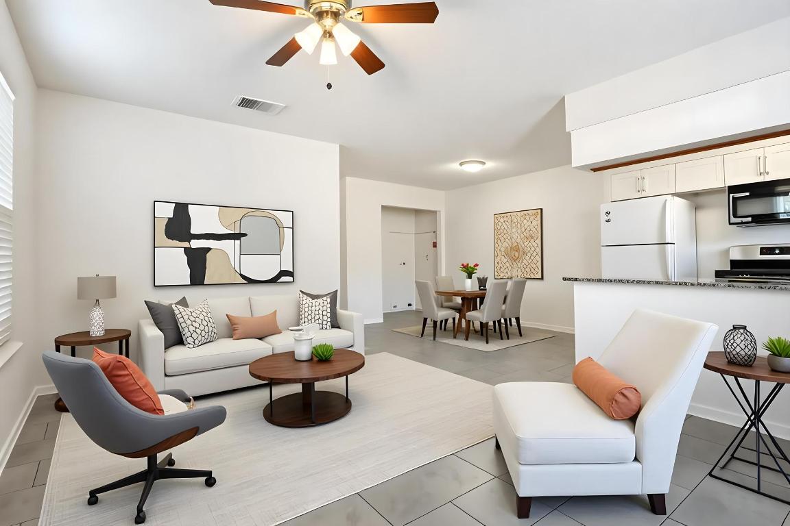 1115 Brookswood Avenue, Unit B Austin, TX 78721 - Photo 12 of 34 a living room with furniture