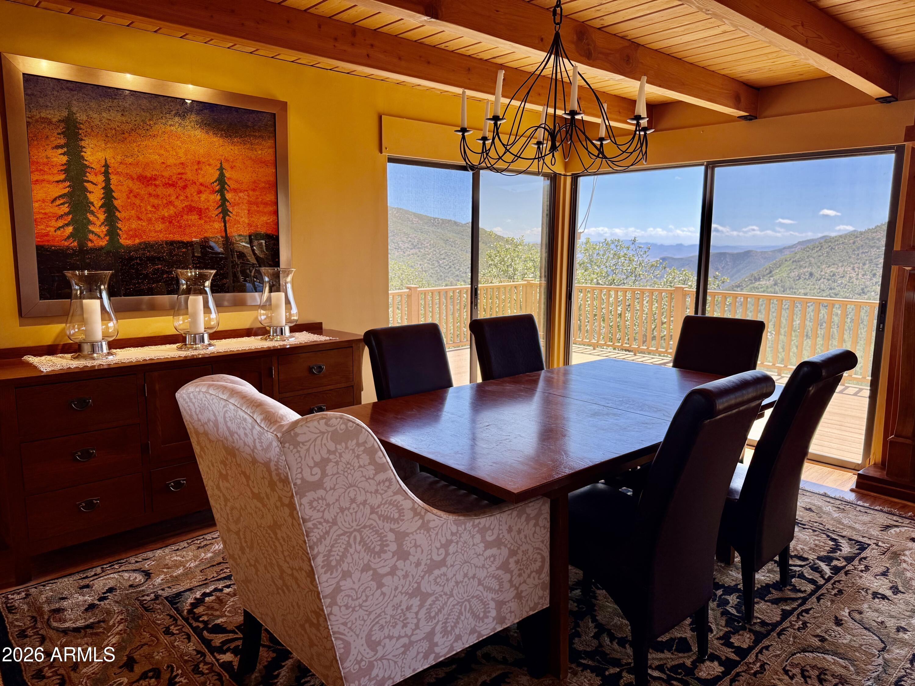 23403 Manzanita Road Crown King, AZ 86343 - Photo 7 of 74 Views from the dining area