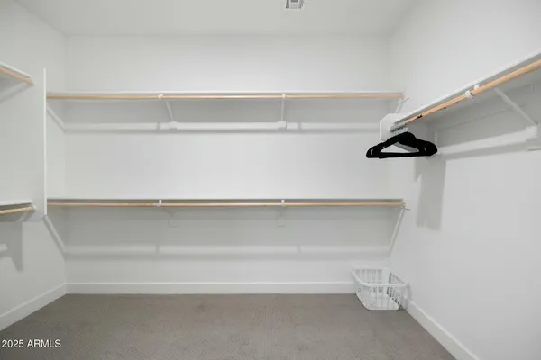 a close view of closet
