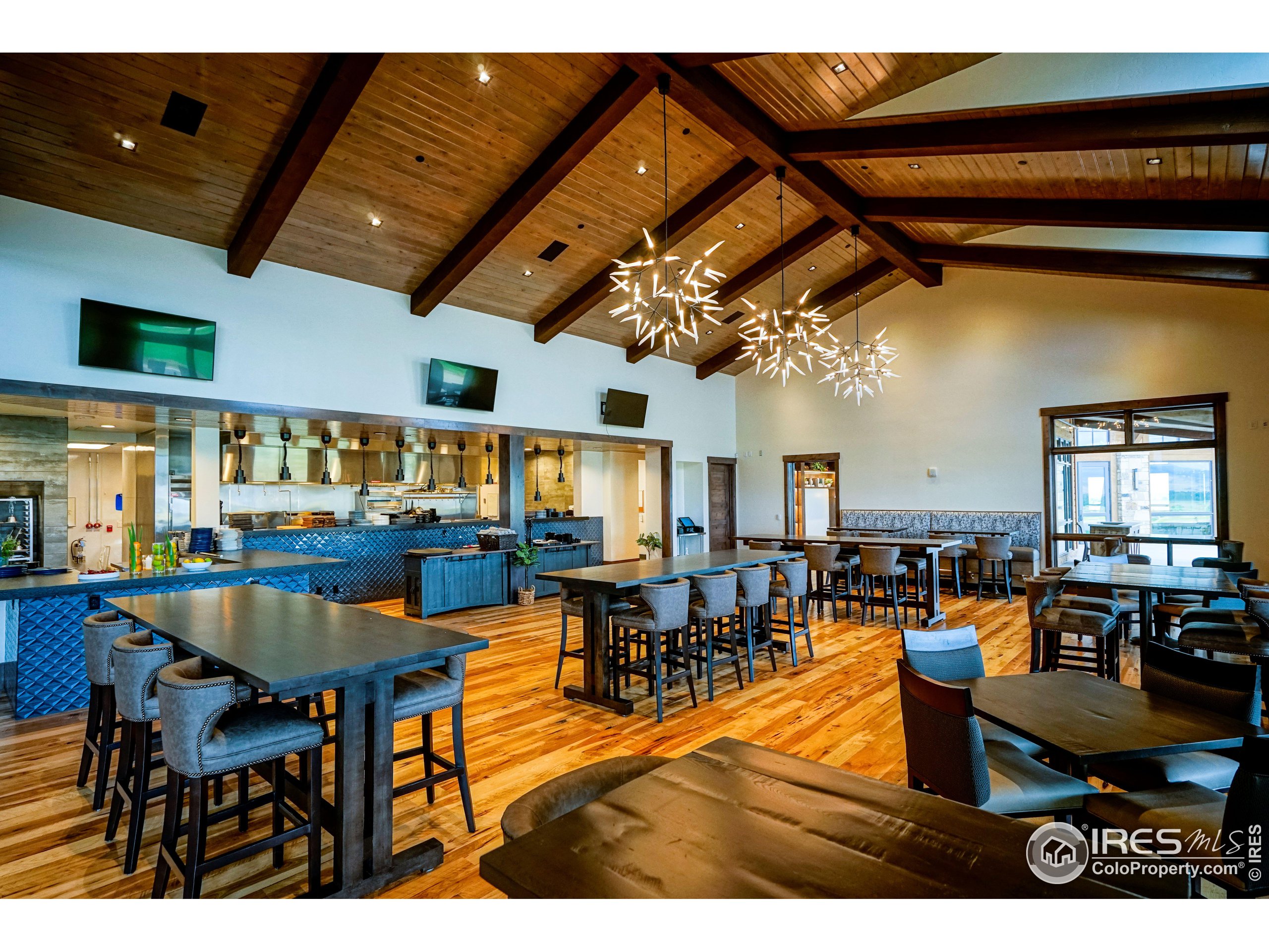 2748 Prairie Flax Street Berthoud, CO 80513 - Photo 34 of 40 a living room with lots of furniture and a view of kitchen