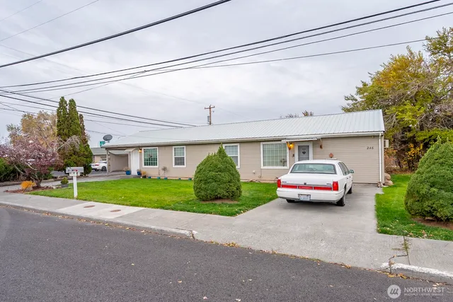 a car parked on the side of the road