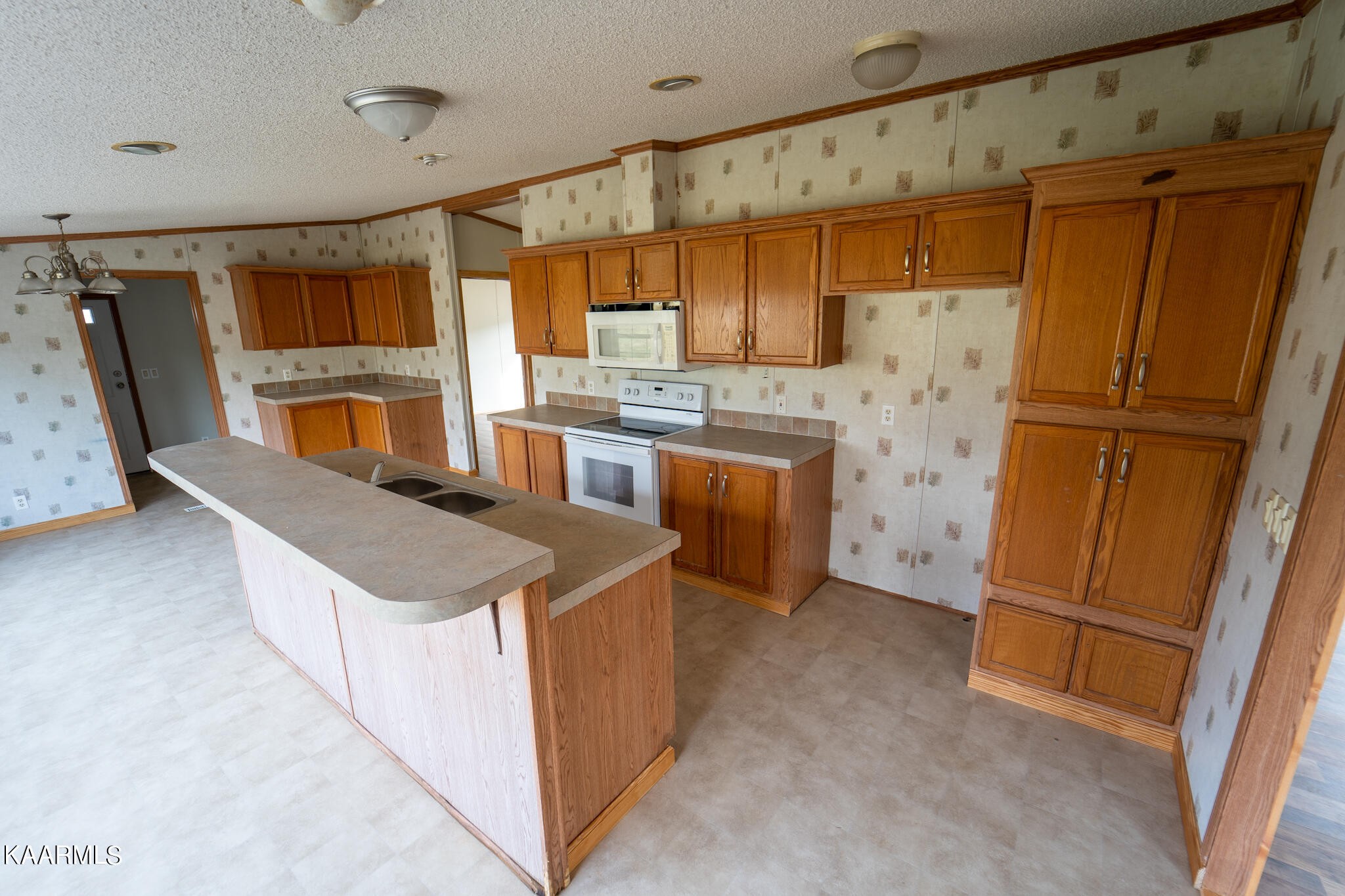 560 Meadowview Road Mosheim, TN 37818 - Photo 6 of 23 a kitchen with stainless steel appliances a refrigerator a sink a stove top oven a refrigerator and island