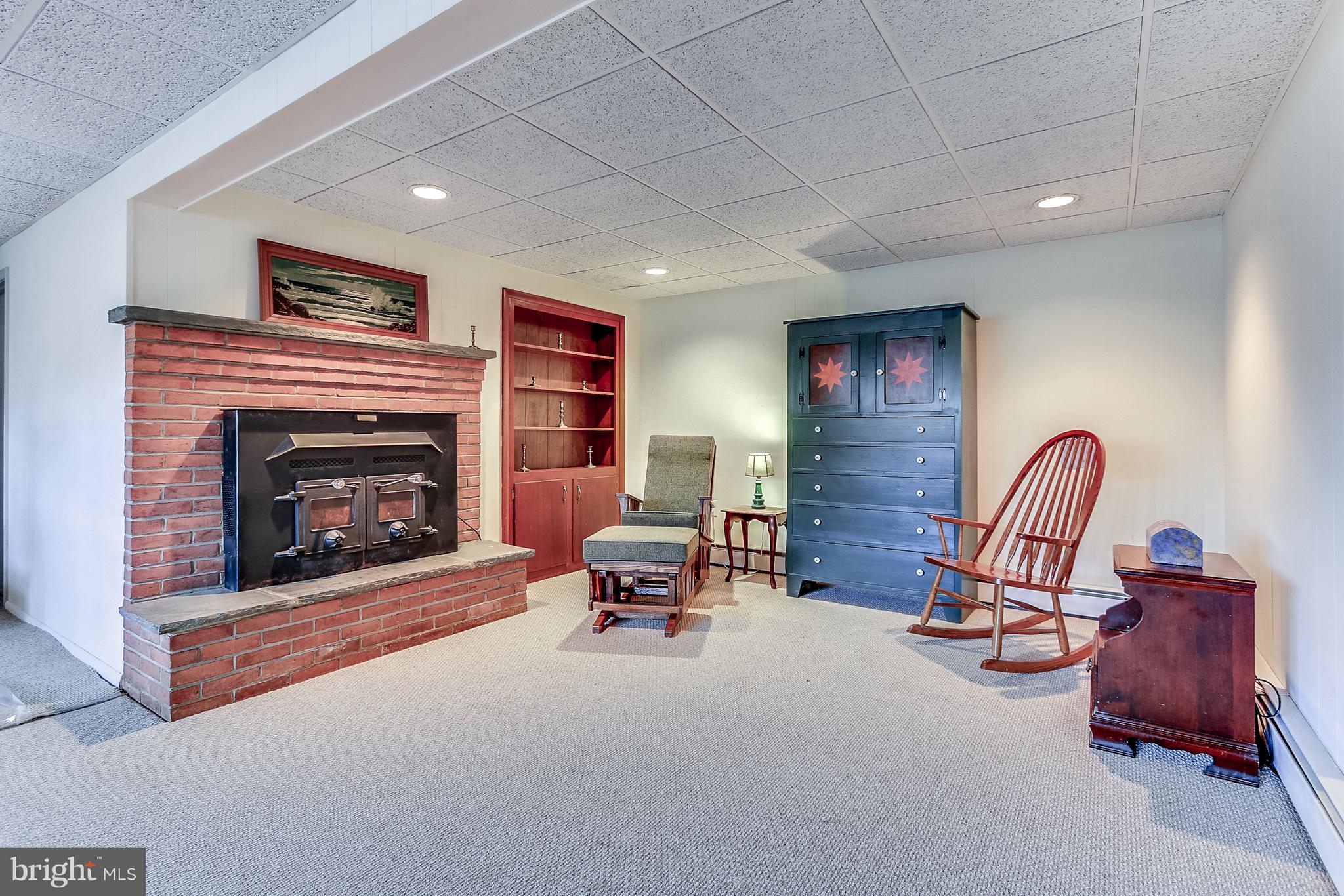 182 Good Hope Road Landenberg, PA 19350 - Photo 19 of 25 Brick Fireplace w/Wood Stove Insert