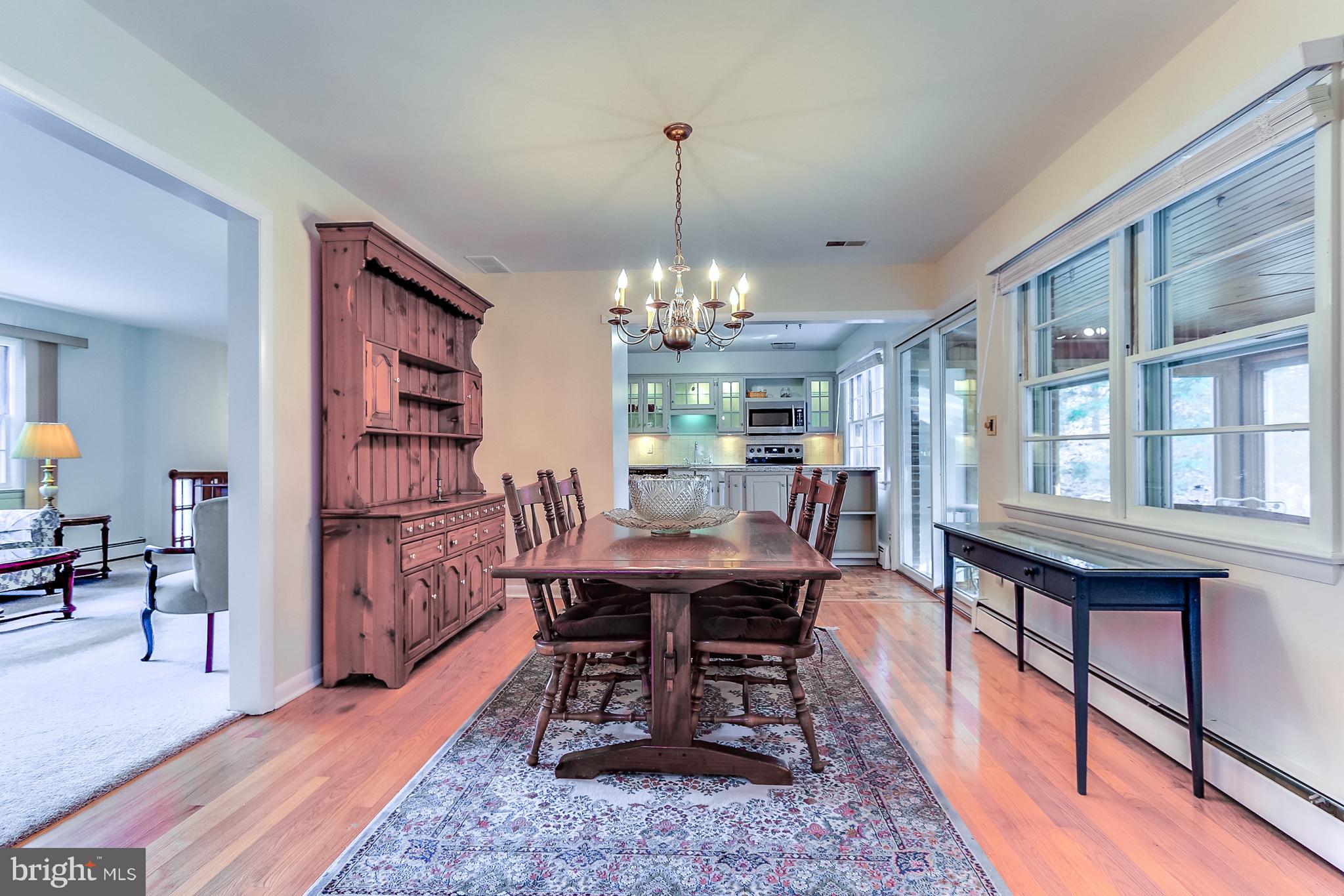 182 Good Hope Road Landenberg, PA 19350 - Photo 8 of 25 Dining Room with Sliding Door to Sun Porch