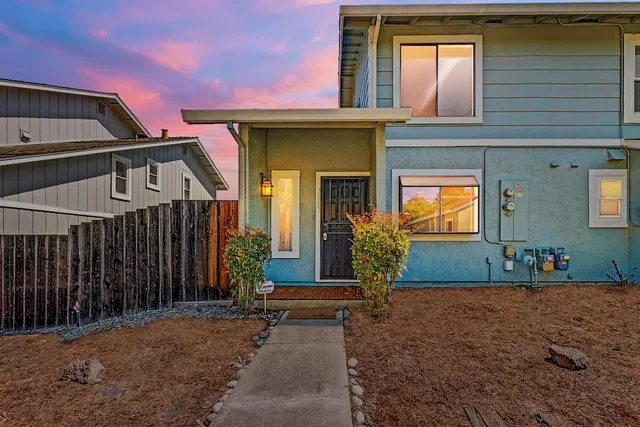 a front view of a house