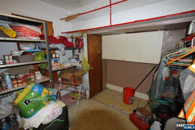 a view of storage and utility room