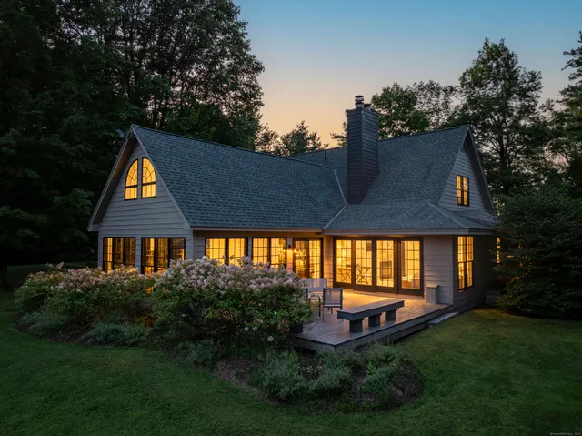 a aerial view of a house