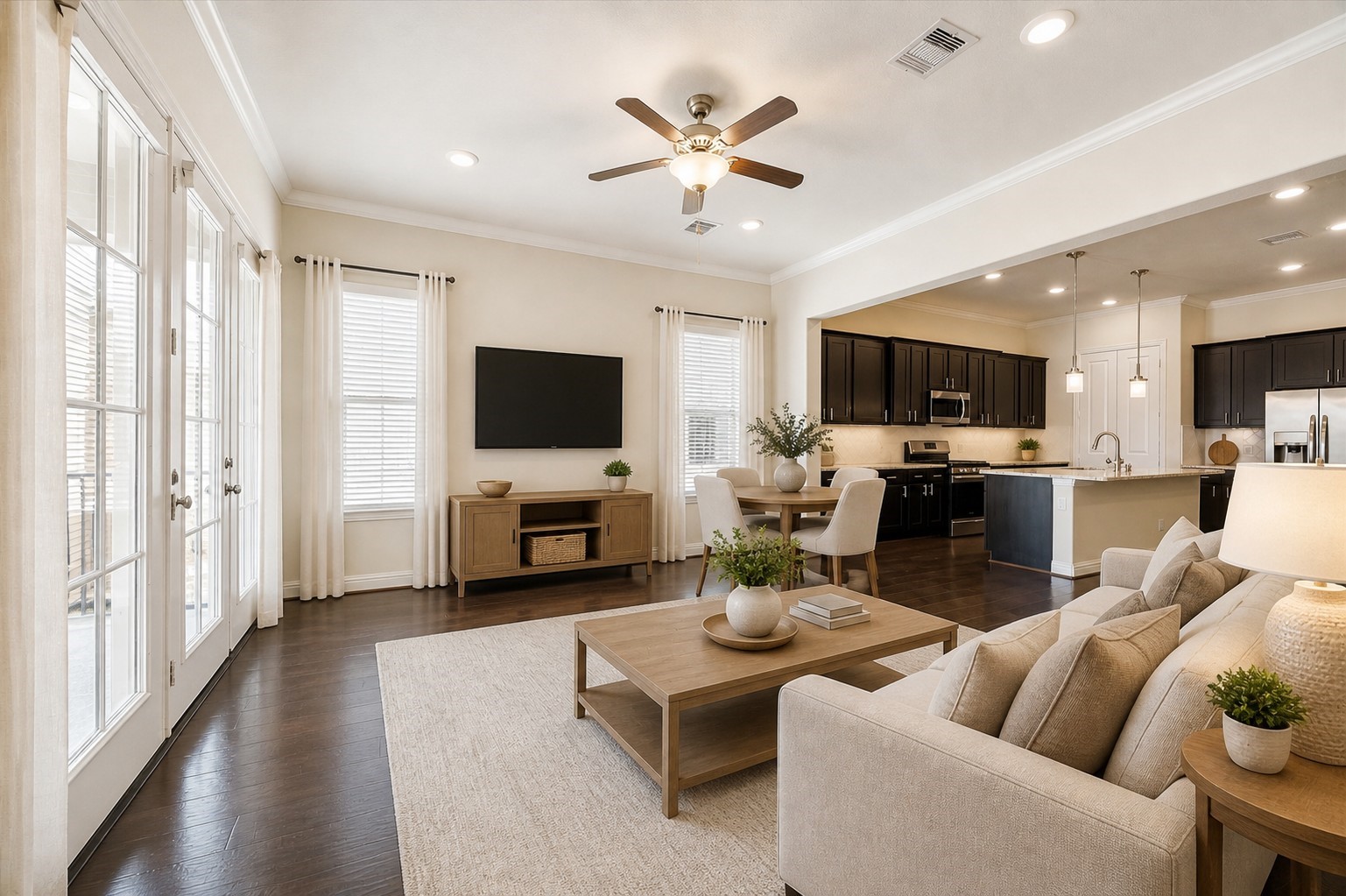 1764 Trinity Bend Drive Houston, TX 77080 - Photo 13 of 25 Another view of the family room. Virtually enhanced.